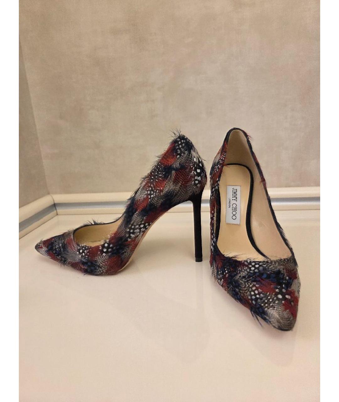 JIMMY CHOO Мульти замшевые туфли, фото 2