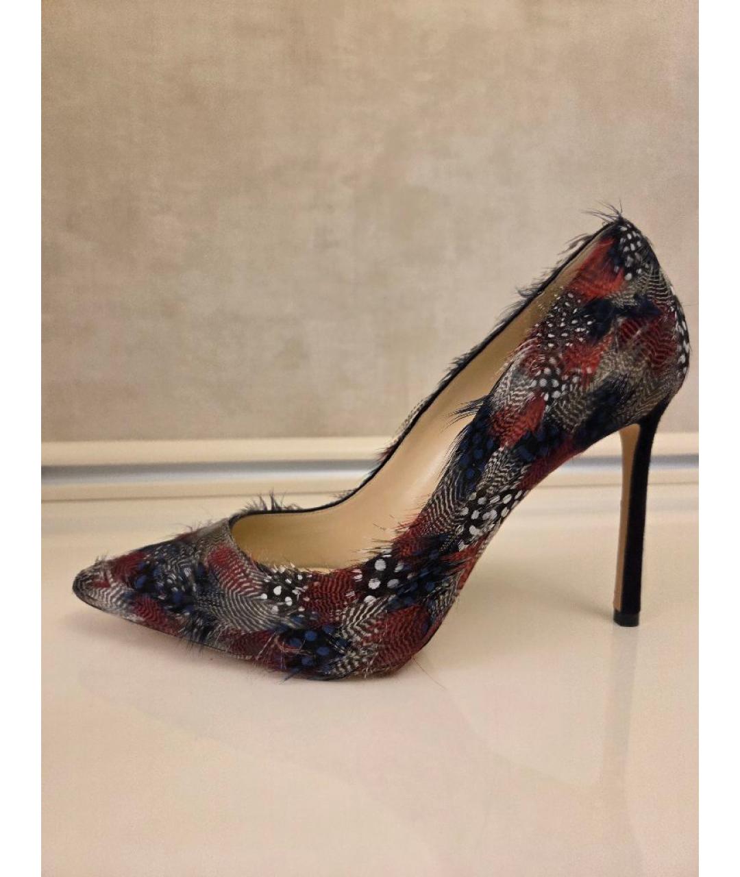 JIMMY CHOO Мульти замшевые туфли, фото 6