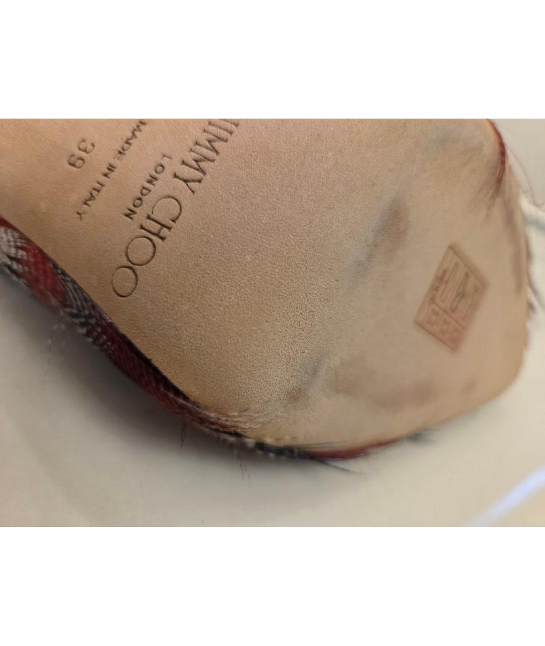 JIMMY CHOO Мульти замшевые туфли, фото 5