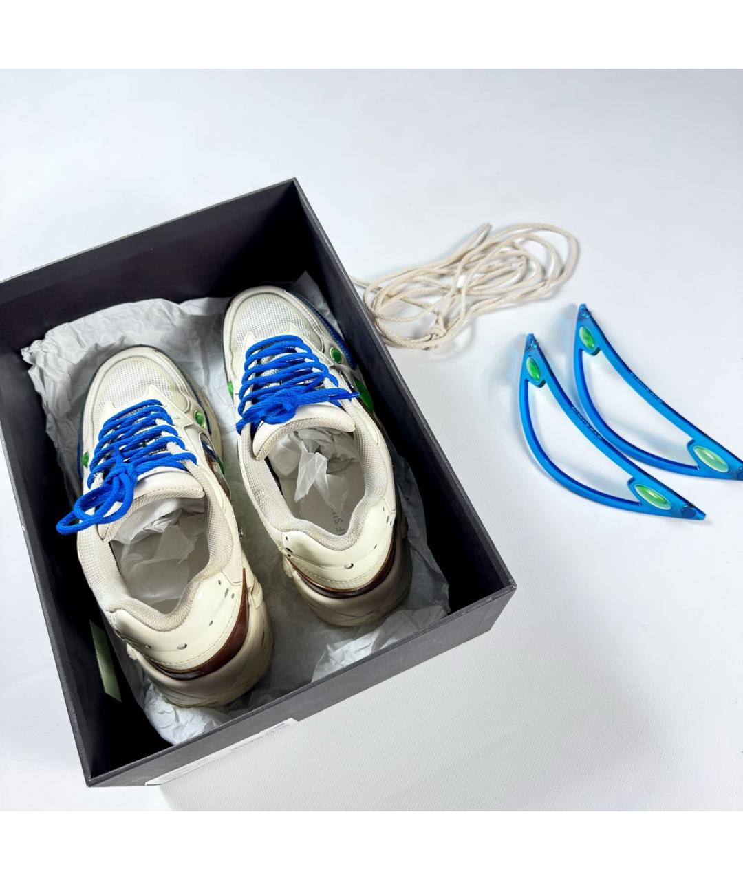 RAF SIMONS Бежевые низкие кроссовки / кеды, фото 5