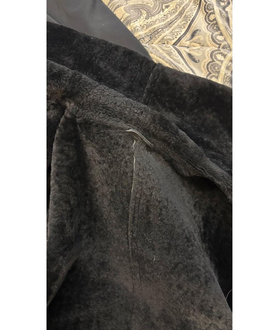 MAX MARA Черная кожаная дубленка, фото 7