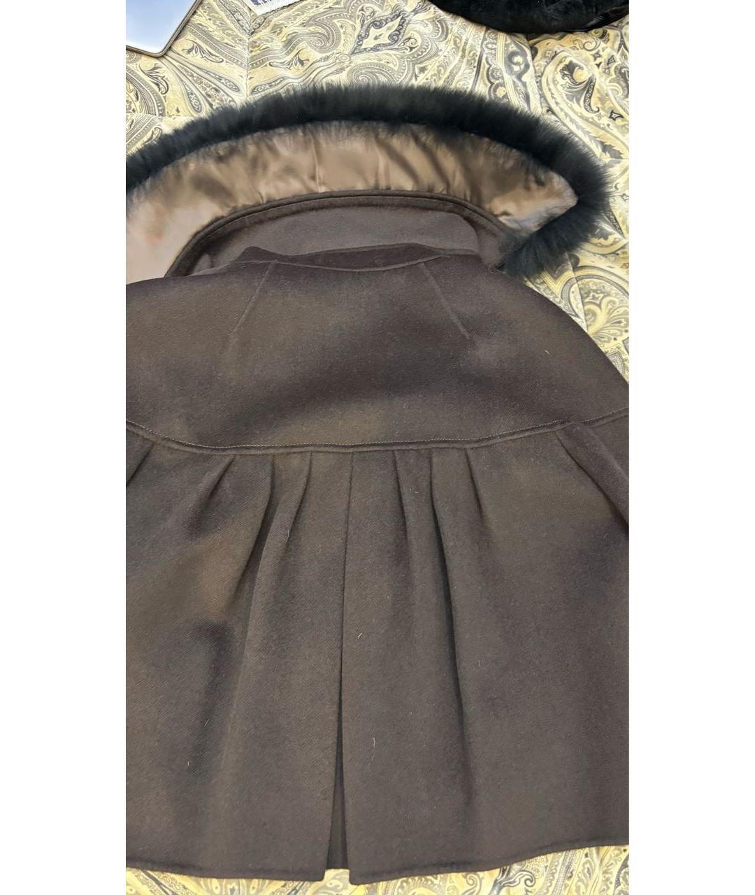 SPORTMAX Коричневое шерстяное пальто, фото 5