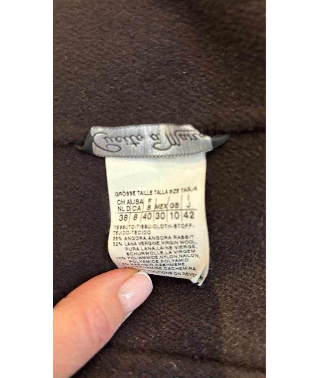 SPORTMAX Коричневое шерстяное пальто, фото 3