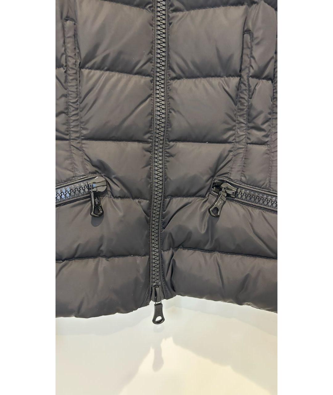 MONCLER Черный полиамидовый пуховик, фото 3