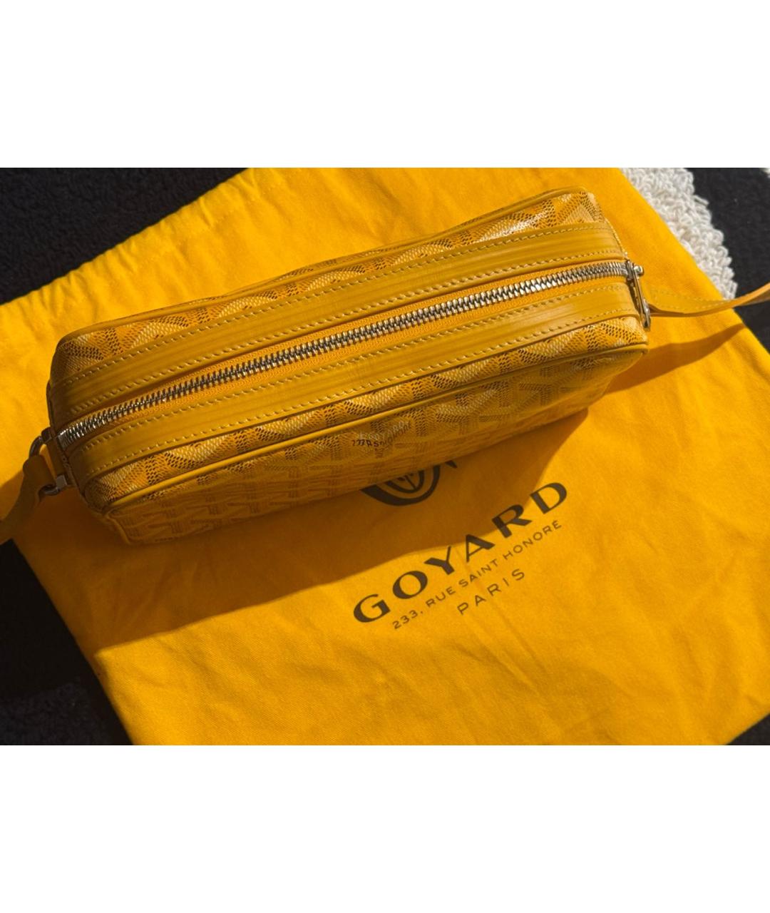 GOYARD Желтая сумка через плечо, фото 2