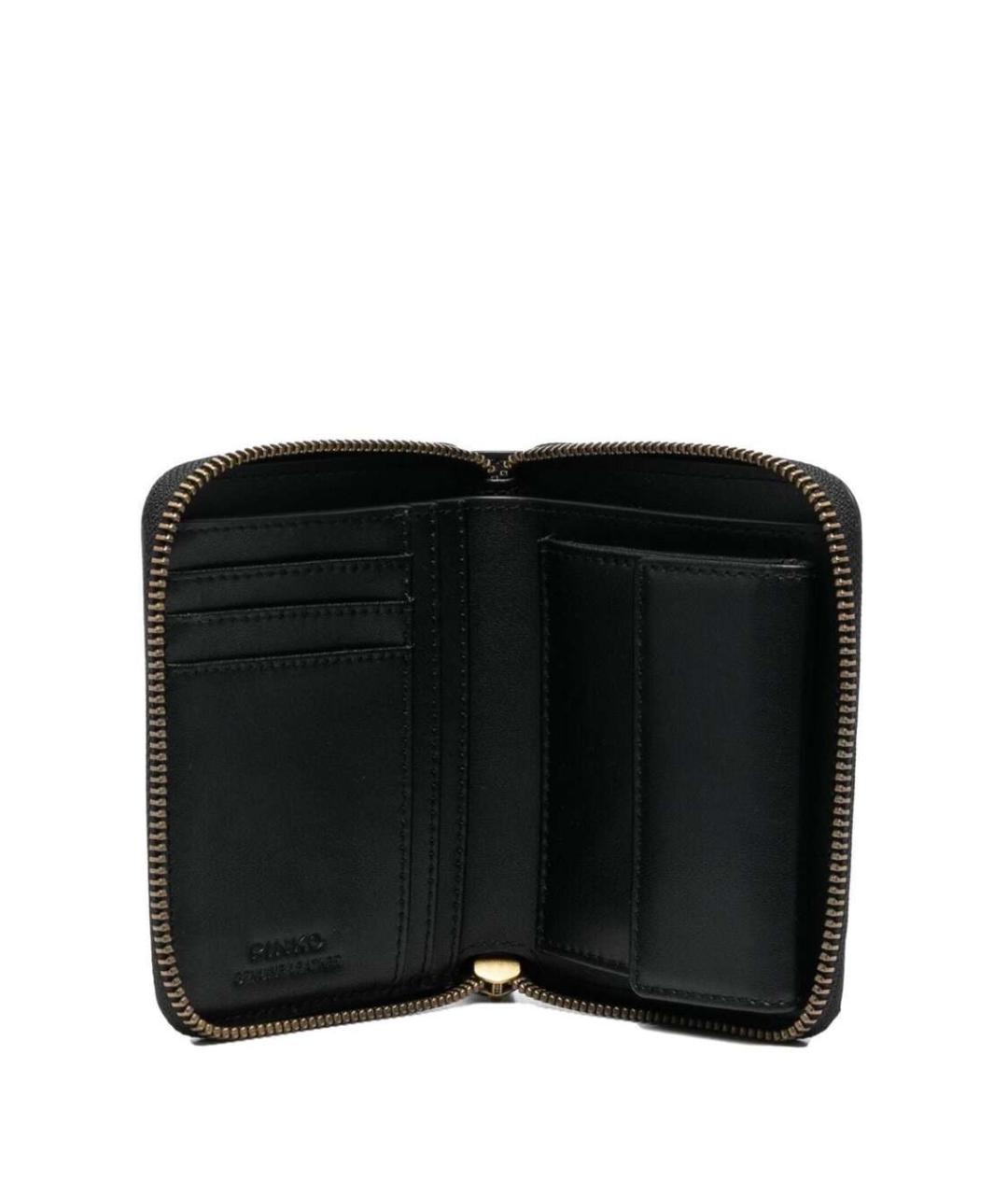 PINKO Черный кожаный кошелек, фото 3