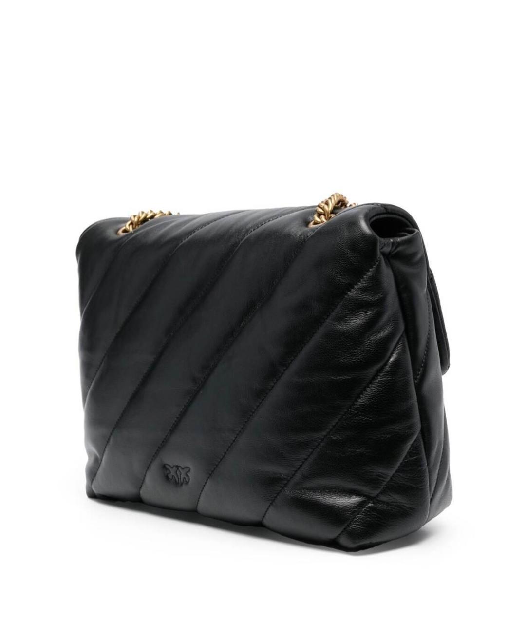 PINKO Черная кожаная сумка через плечо, фото 2