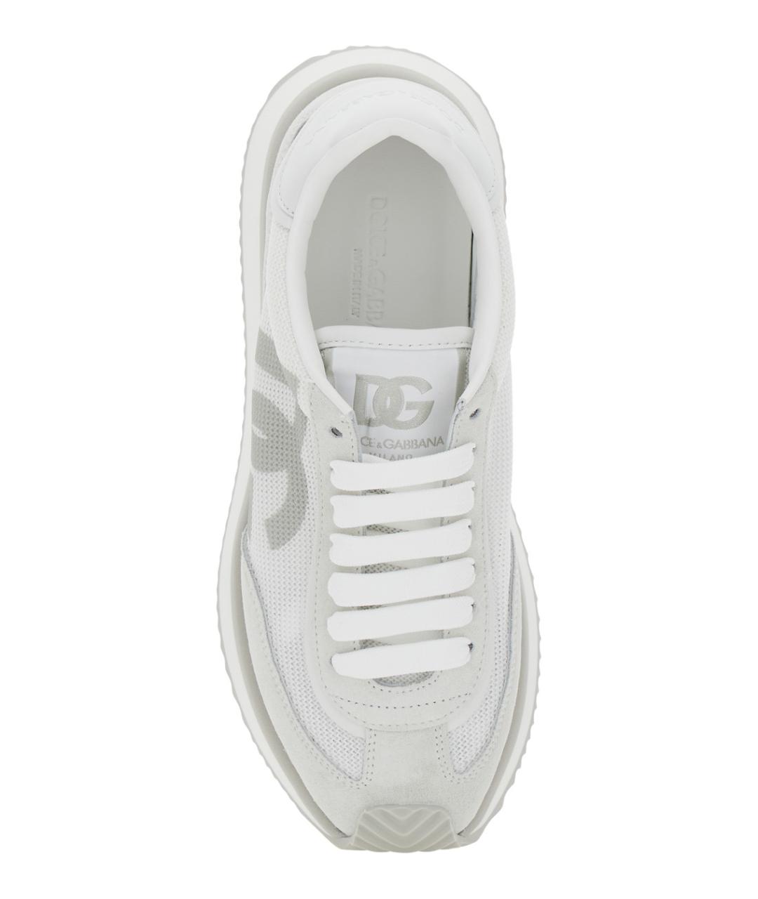 DOLCE&GABBANA Белые синтетические кроссовки, фото 4