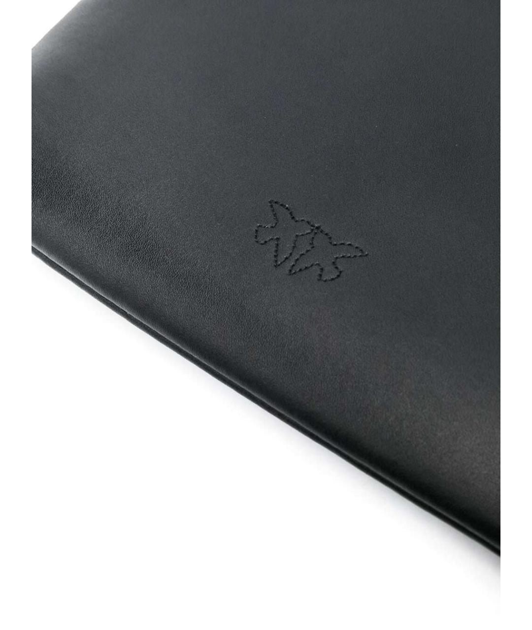 PINKO Черная кожаная сумка через плечо, фото 4