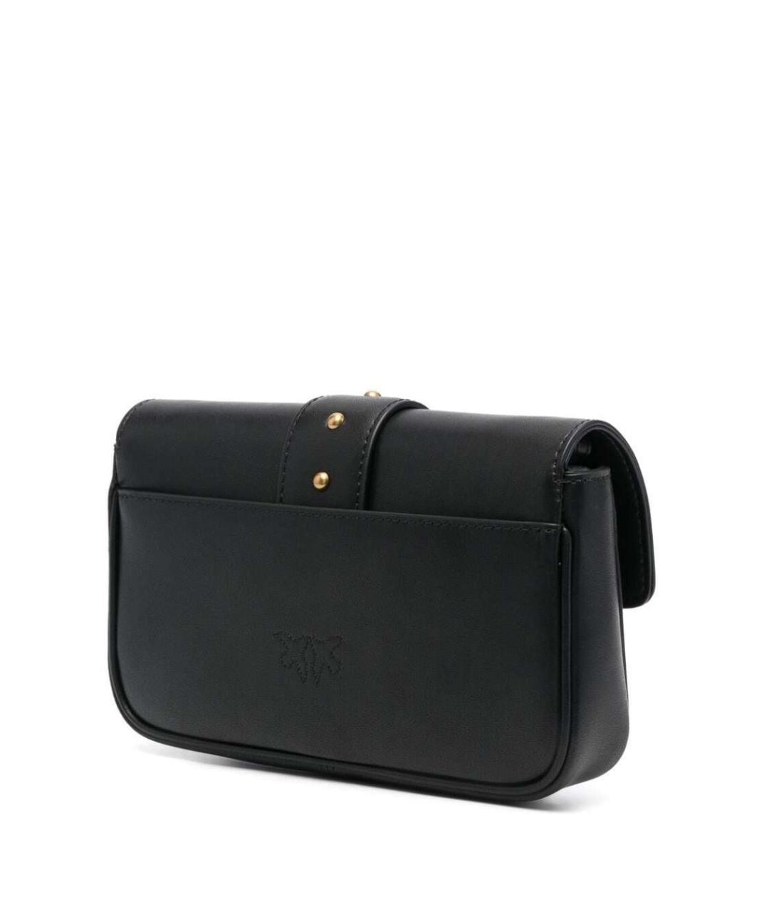 PINKO Черная кожаная сумка через плечо, фото 2