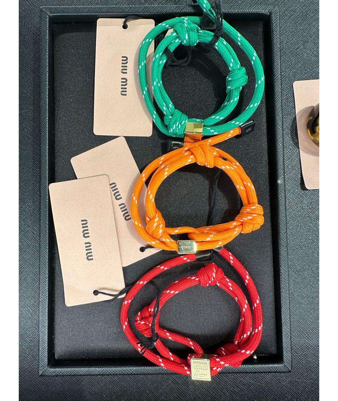 MIU MIU Красный браслет, фото 4