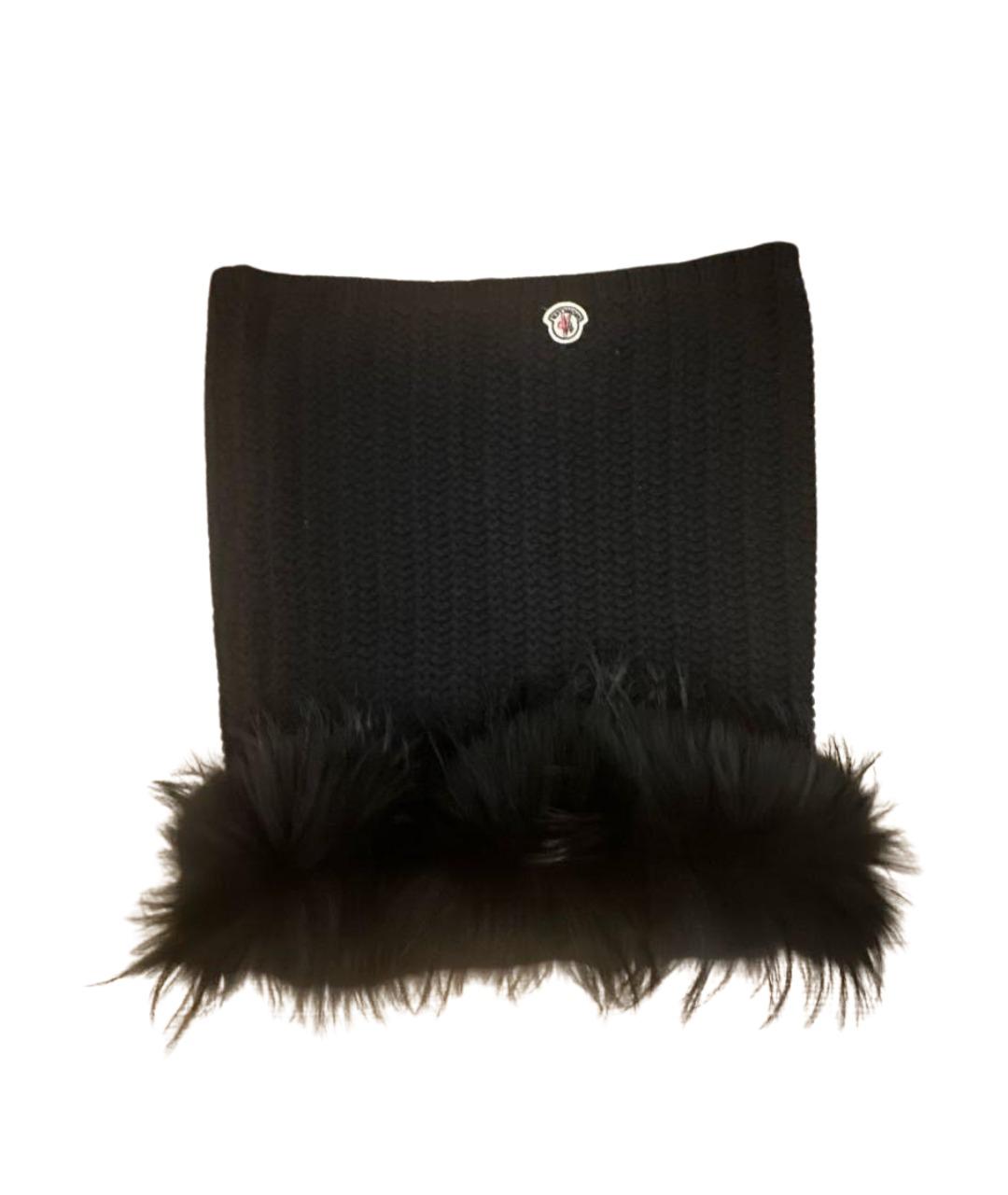 MONCLER Черный шерстяной воротник, фото 1