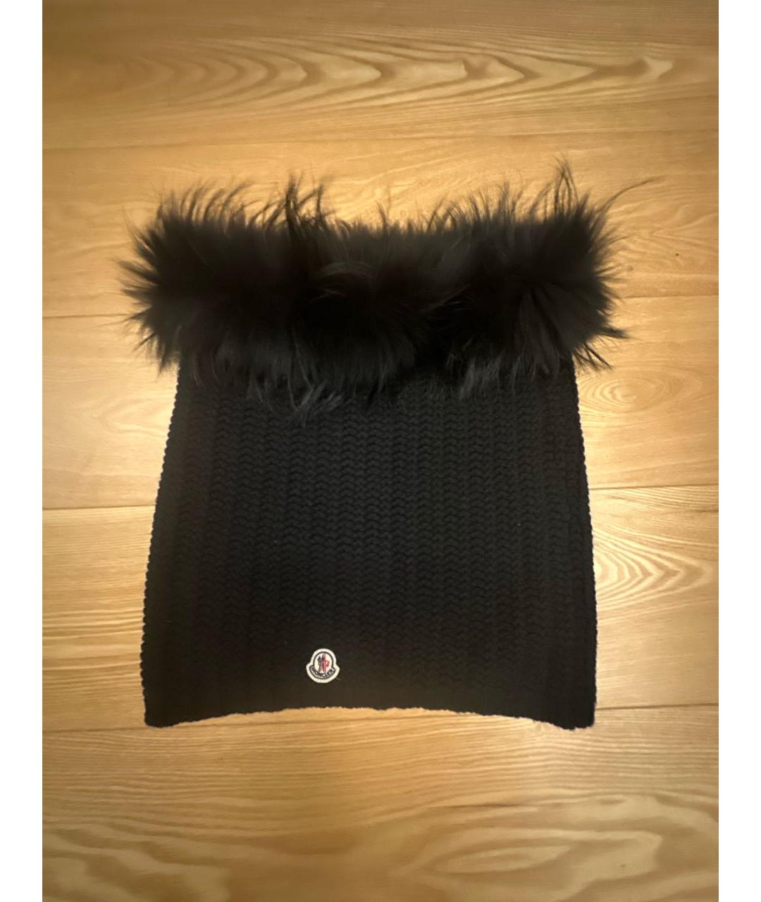 MONCLER Черный шерстяной воротник, фото 2