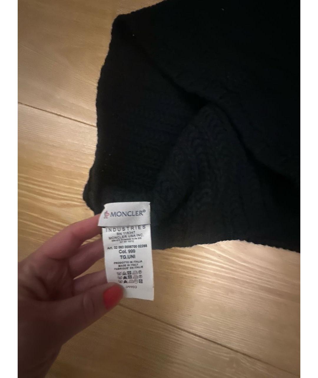 MONCLER Черный шерстяной воротник, фото 3