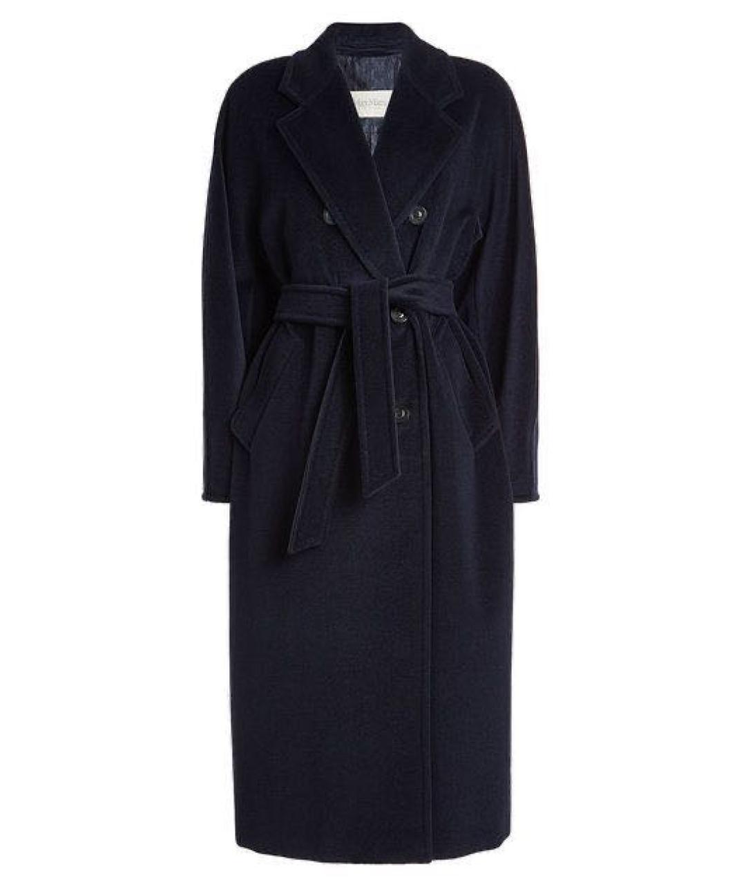 MAX MARA Темно-синее кашемировое пальто, фото 9