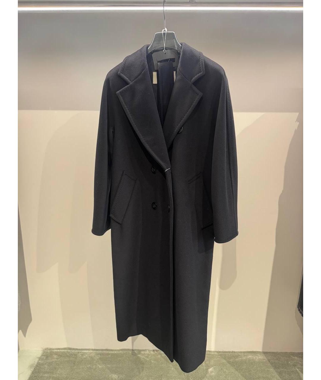 MAX MARA Темно-синее кашемировое пальто, фото 2