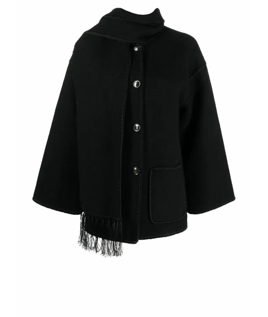 TOTEME Черное шерстяное пальто, фото 1