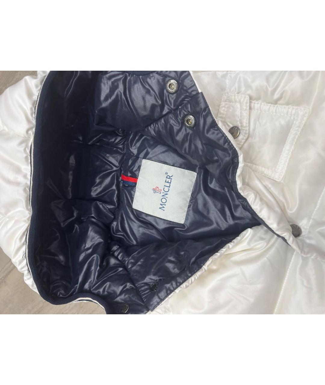 MONCLER KIDS Белый комбинезон, фото 4