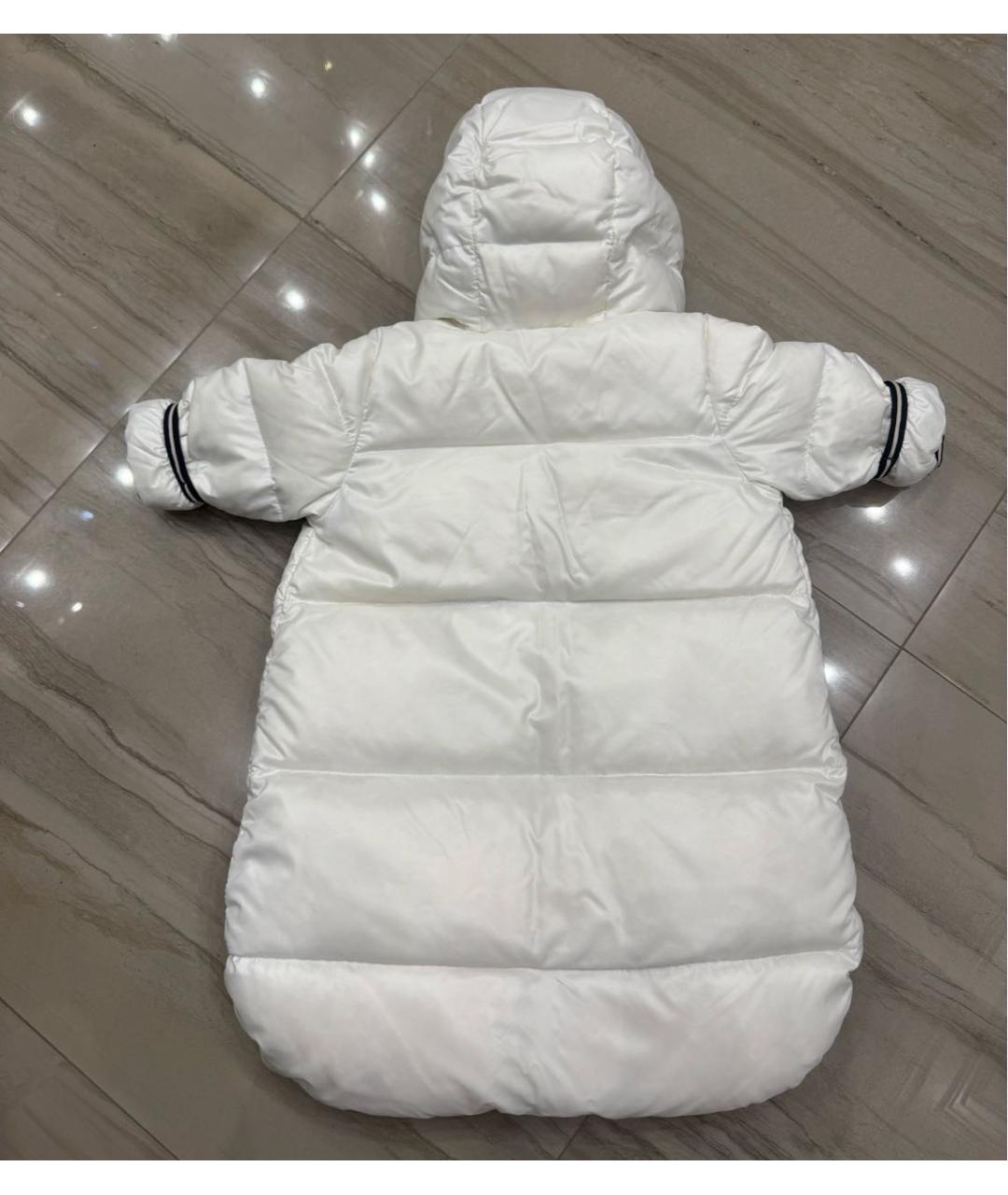 MONCLER KIDS Белый комбинезон, фото 2