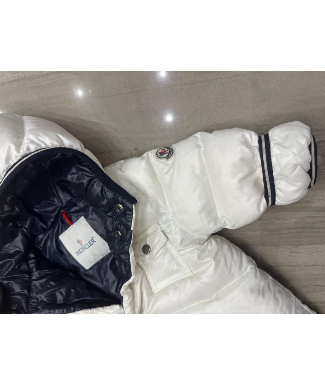 MONCLER KIDS Белый комбинезон, фото 3