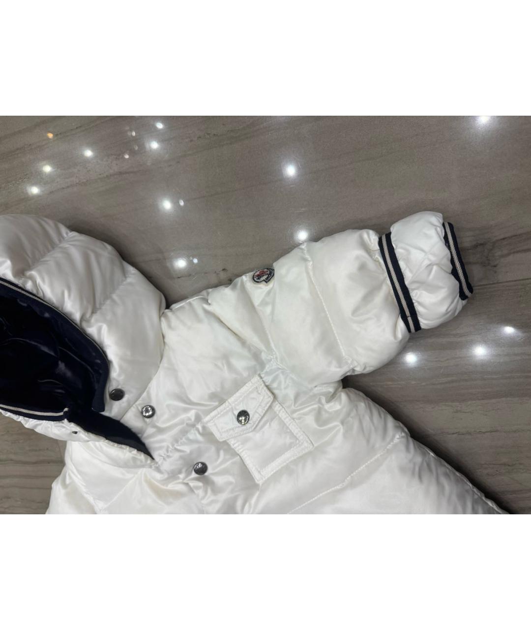 MONCLER KIDS Белый комбинезон, фото 5