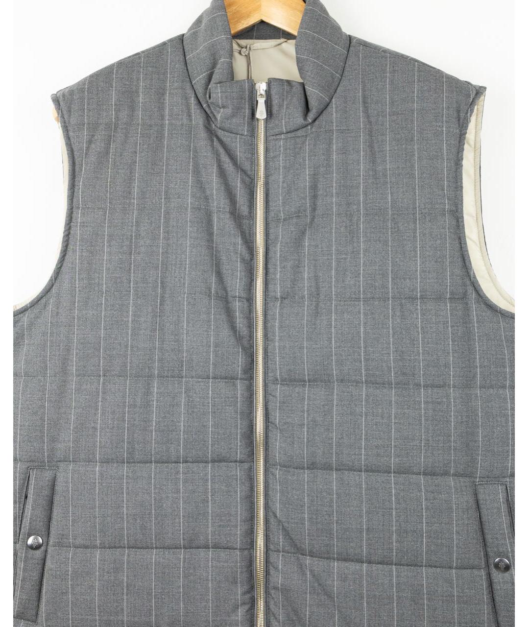 ELEVENTY Серый шерстяной жилет, фото 3