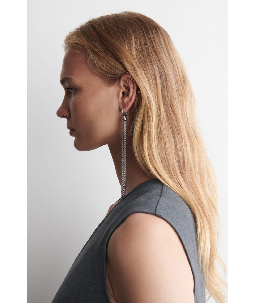 COS Серебряные латунные серьги, фото 6