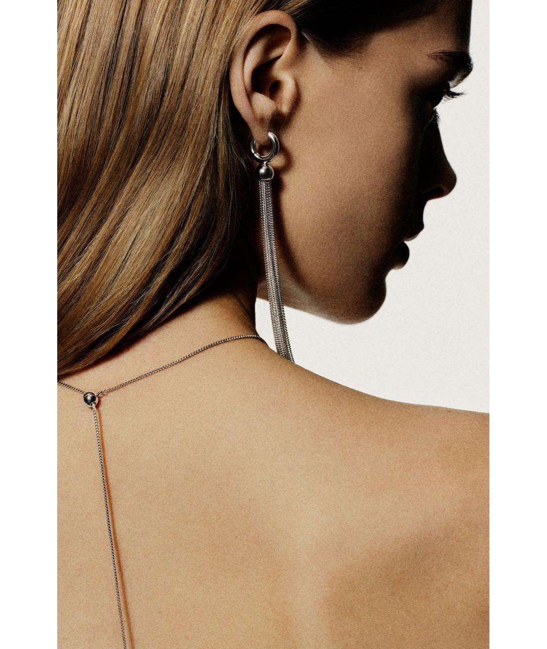 COS Серебряные латунные серьги, фото 3