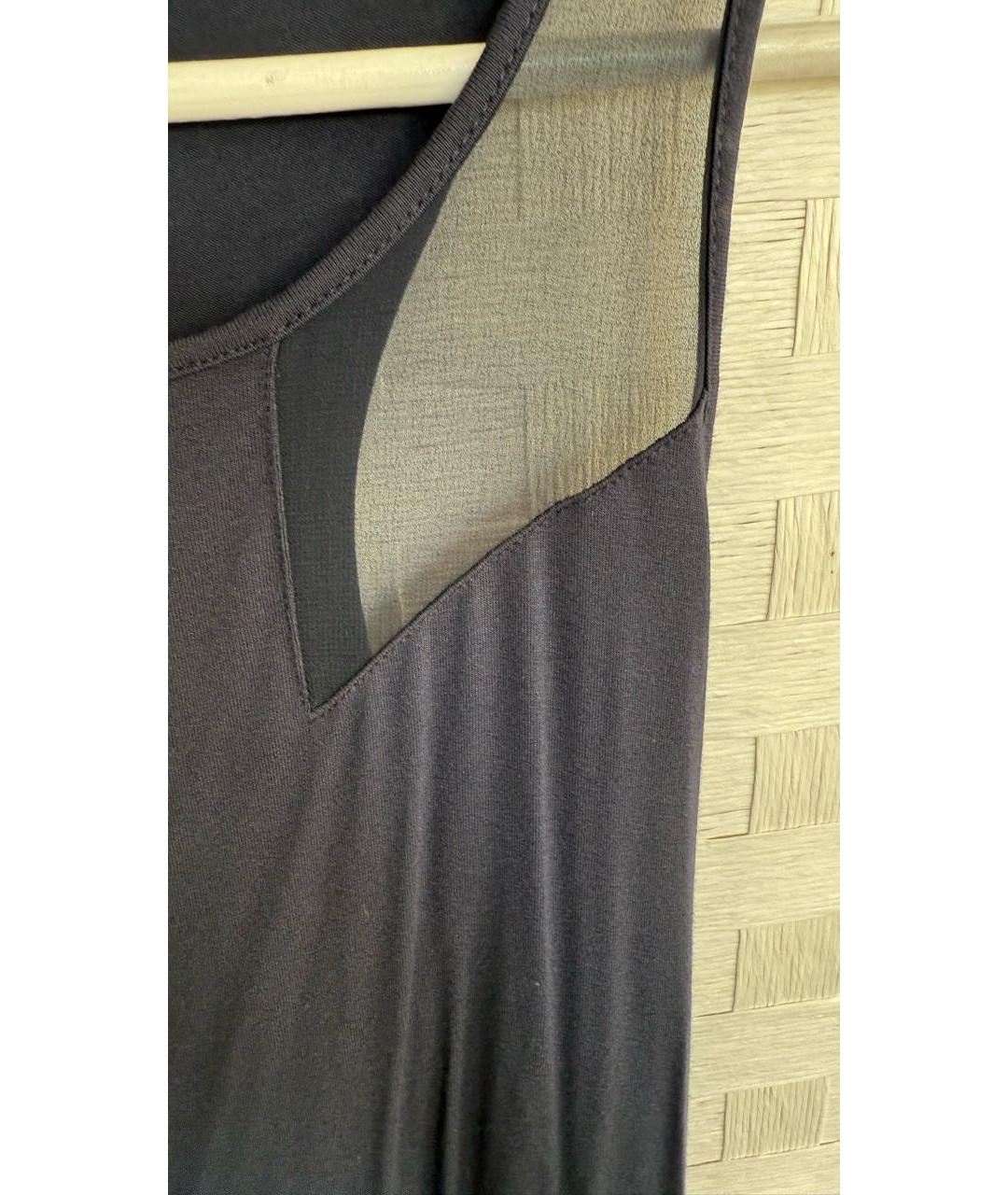 ARMANI EXCHANGE Темно-синее вискозное повседневное платье, фото 3