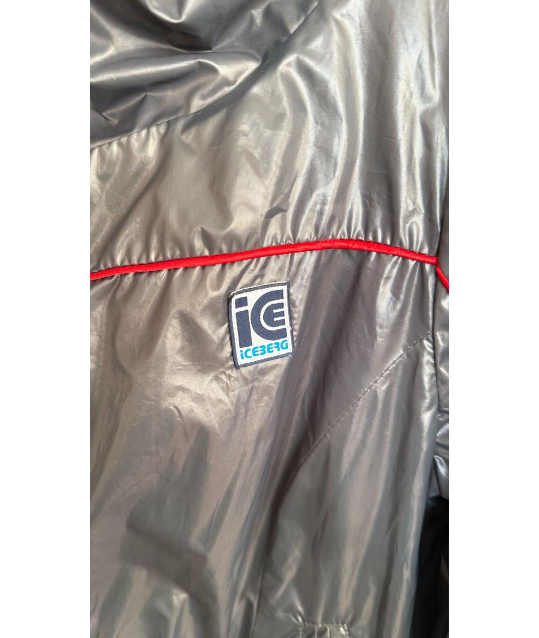 ICEBERG Антрацитовая полиэстеровая куртка, фото 5
