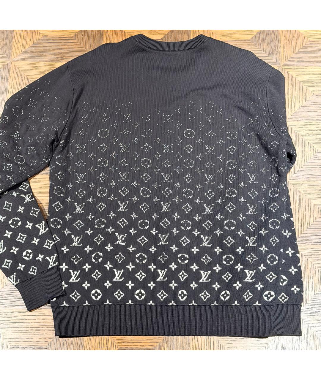LOUIS VUITTON Черный хлопковый джемпер / свитер, фото 2