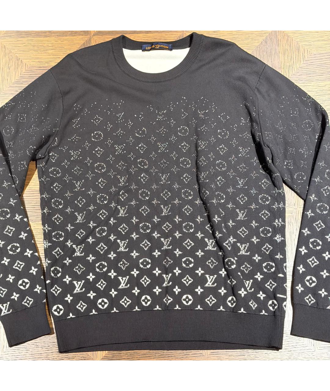 LOUIS VUITTON Черный хлопковый джемпер / свитер, фото 4