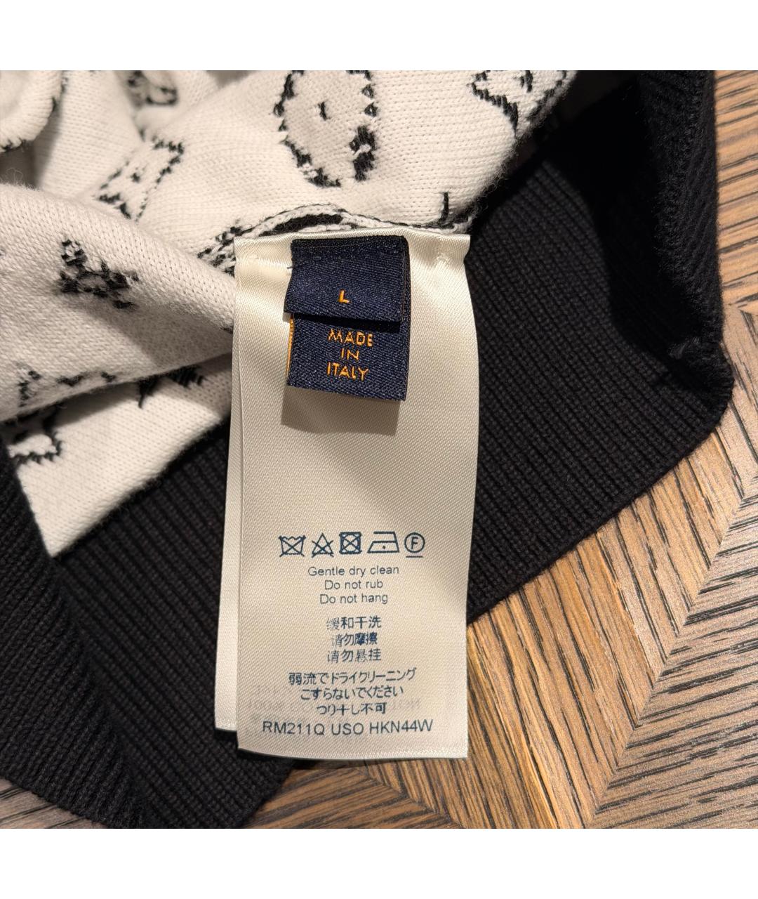 LOUIS VUITTON Черный хлопковый джемпер / свитер, фото 3