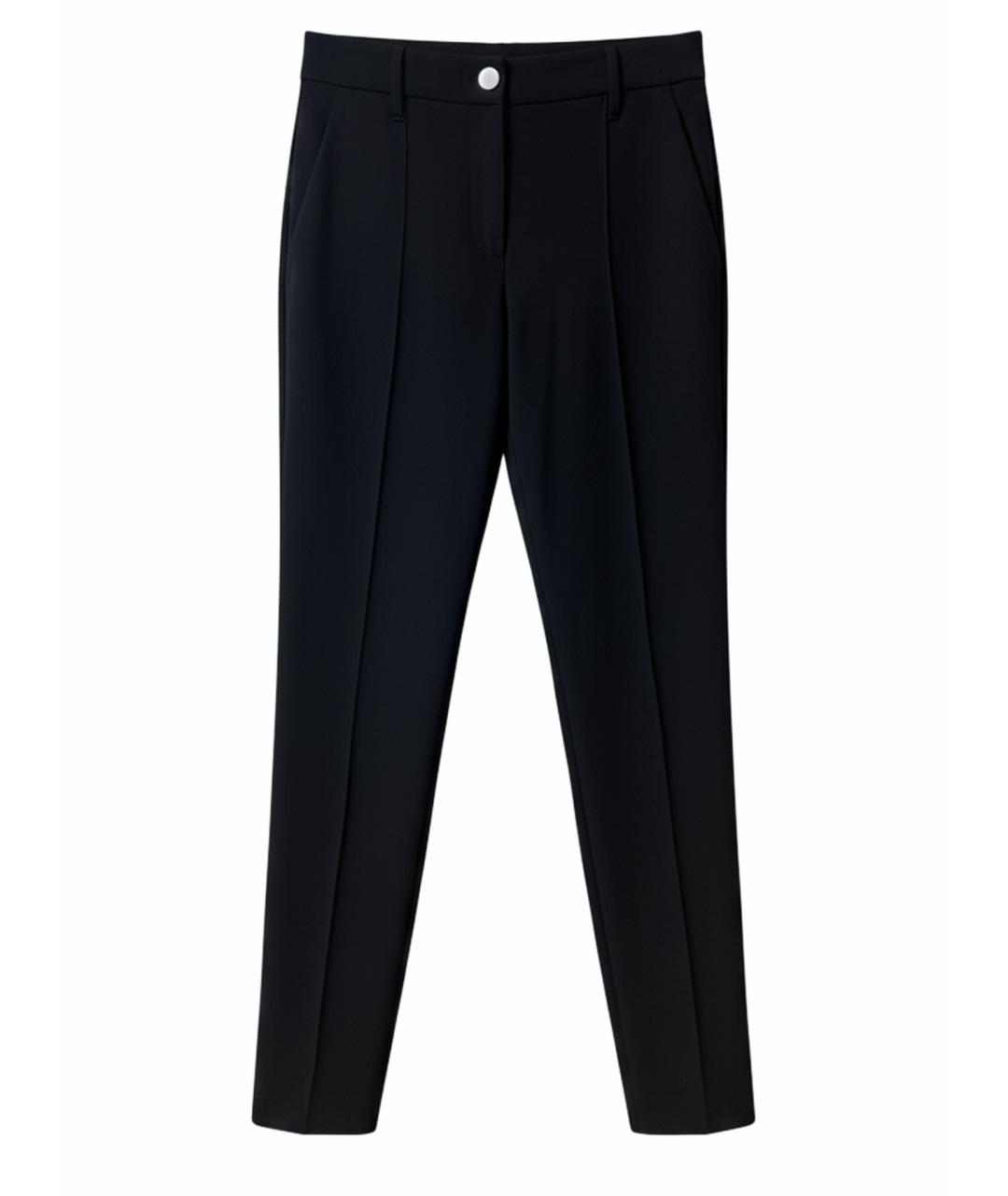 IRO Черные кожаные прямые брюки, фото 6