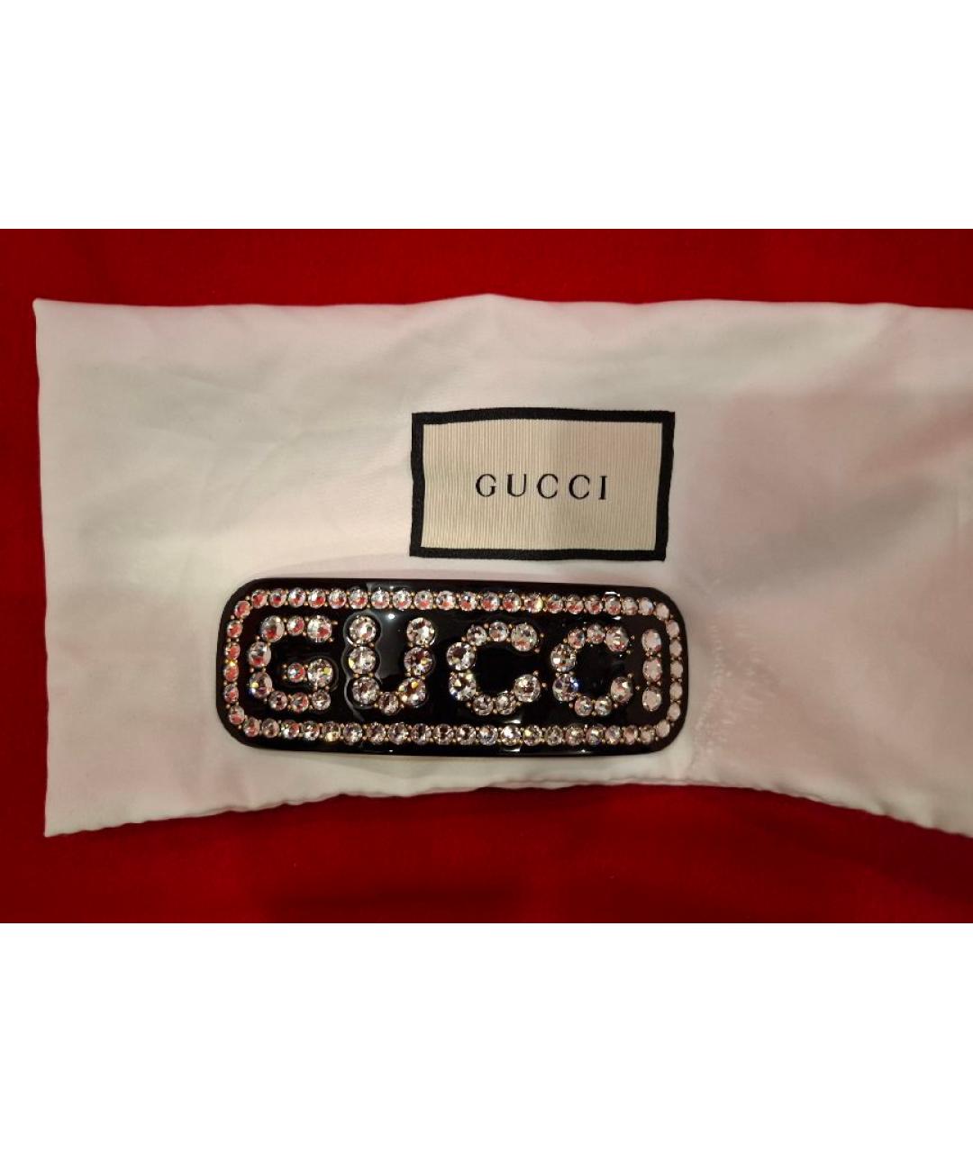 GUCCI Черная заколка, фото 5
