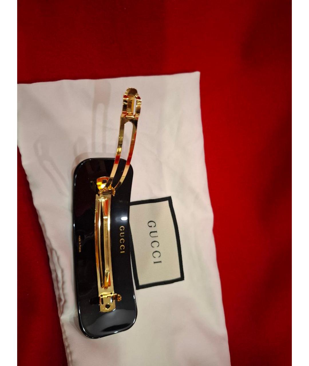 GUCCI Черная заколка, фото 3