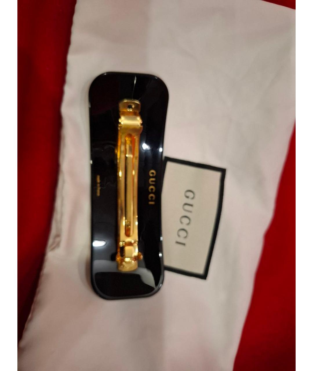 GUCCI Черная заколка, фото 2