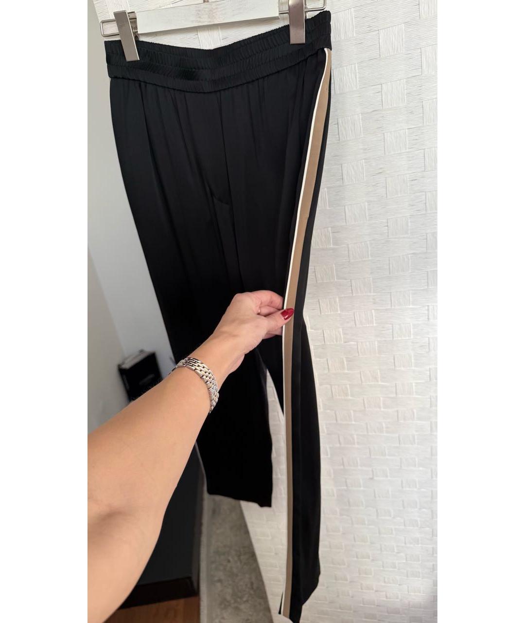 BRUNELLO CUCINELLI Черные прямые брюки, фото 2