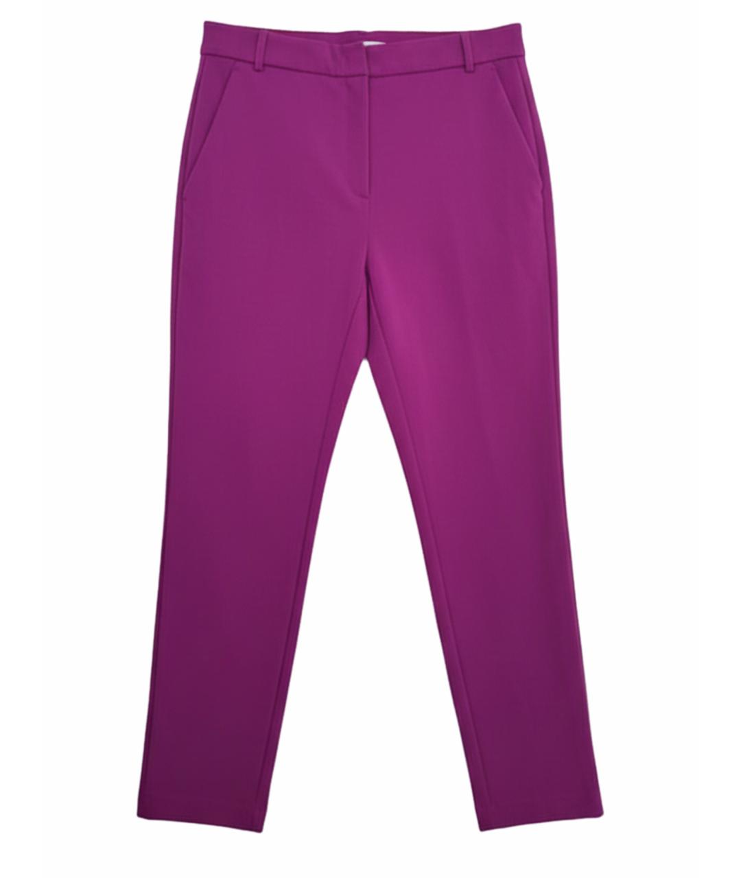 PINKO Фуксия хлопковые прямые брюки, фото 1