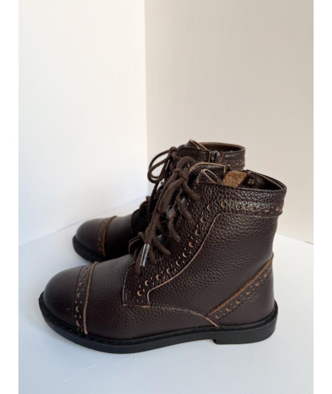 Age Of Innocence Коричневые кожаные ботинки, фото 5