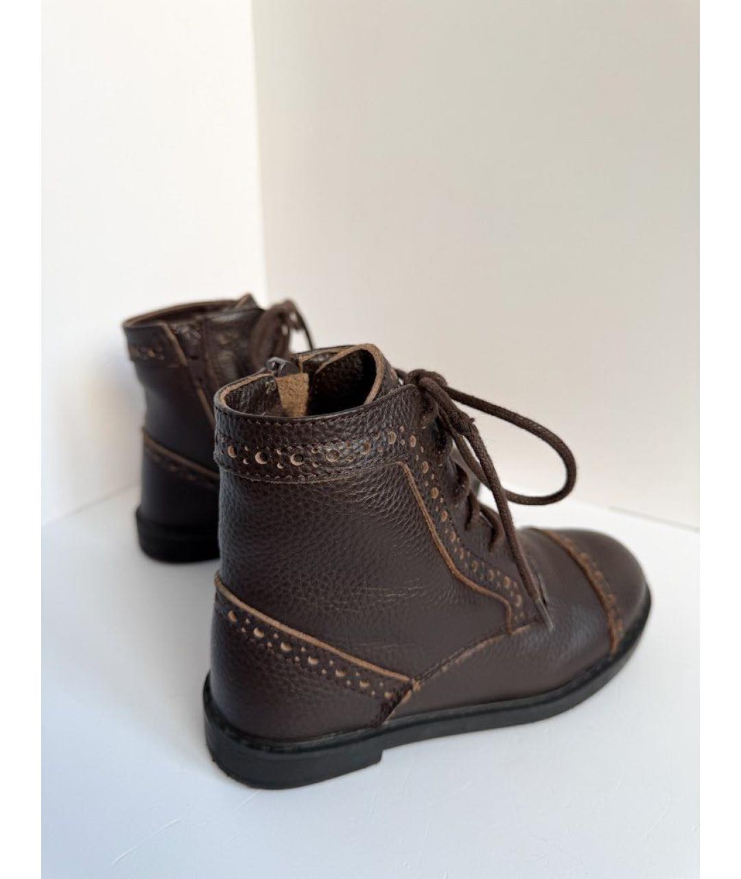 Age Of Innocence Коричневые кожаные ботинки, фото 4