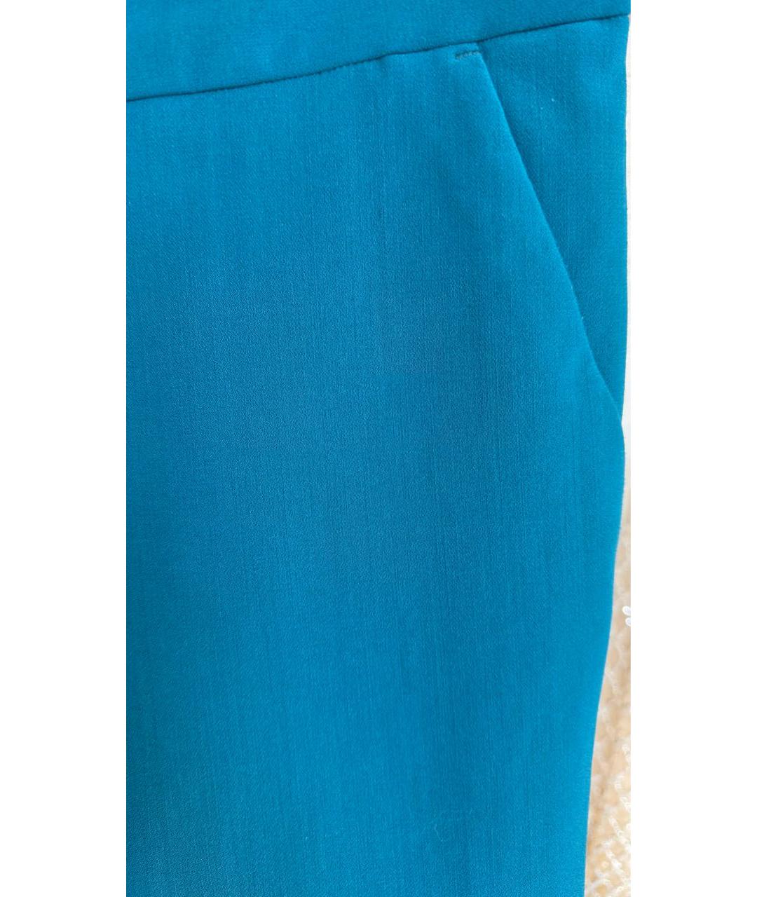 STELLA MCCARTNEY Бирюзовые прямые брюки, фото 3