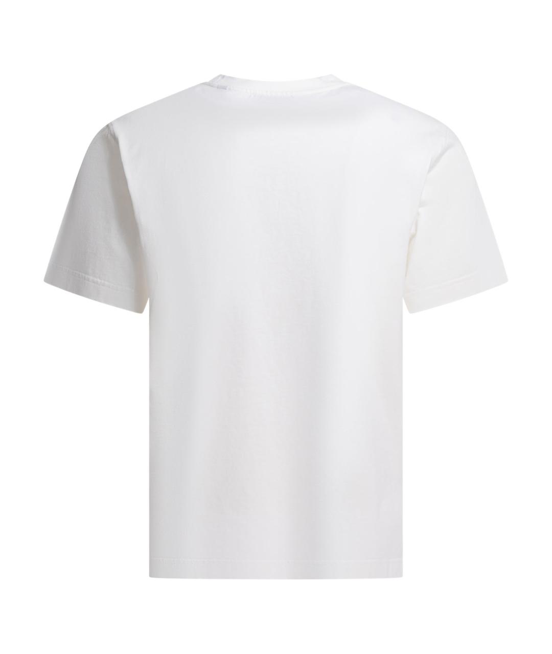 BURBERRY Белая хлопковая футболка, фото 2