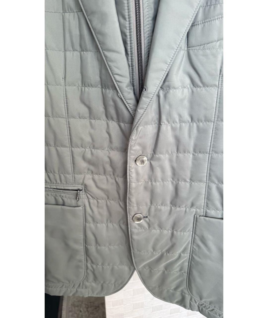 CORNELIANI Серая полиэстеровая куртка, фото 4