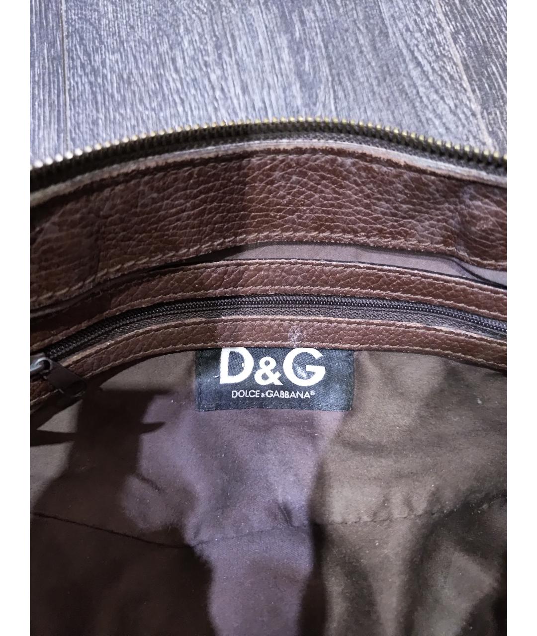 DOLCE&GABBANA Коричневая замшевая сумка через плечо, фото 7