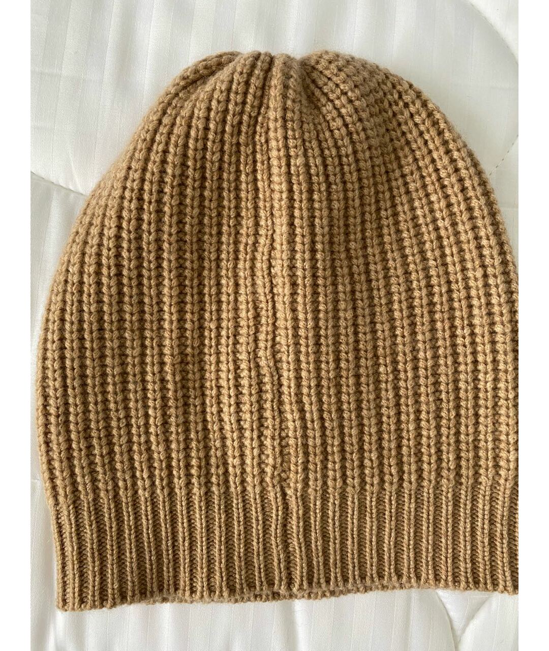 BRUNELLO CUCINELLI Бежевая кашемировая шапка, фото 2