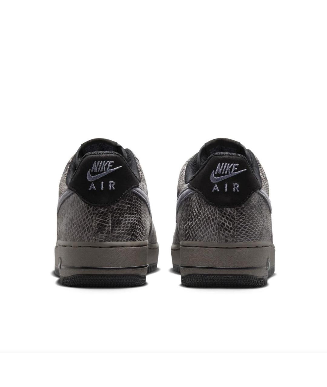 NIKE Коричневые кожаные низкие кроссовки / кеды, фото 4