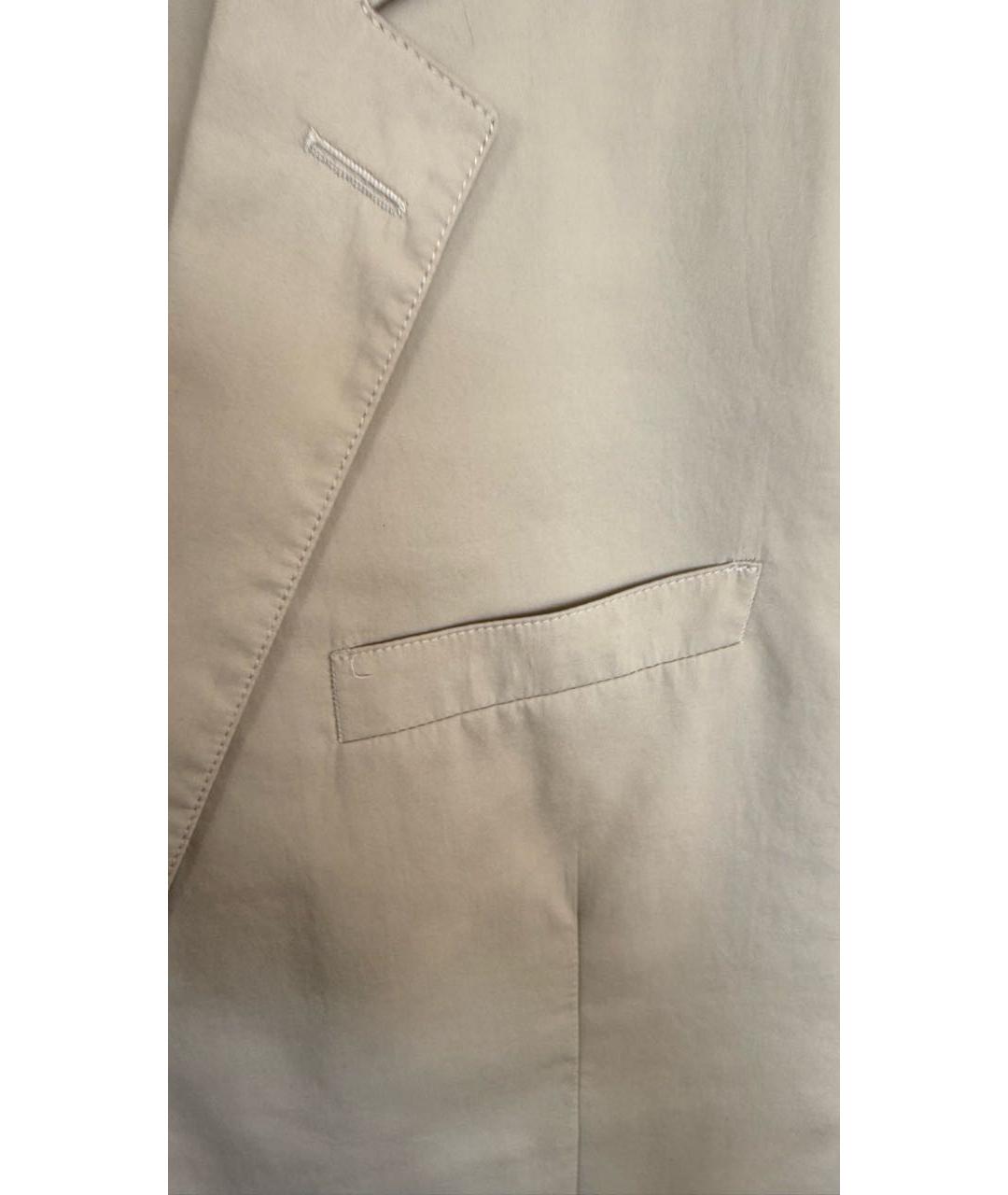 BURBERRY Бежевый хлопковый пиджак, фото 4