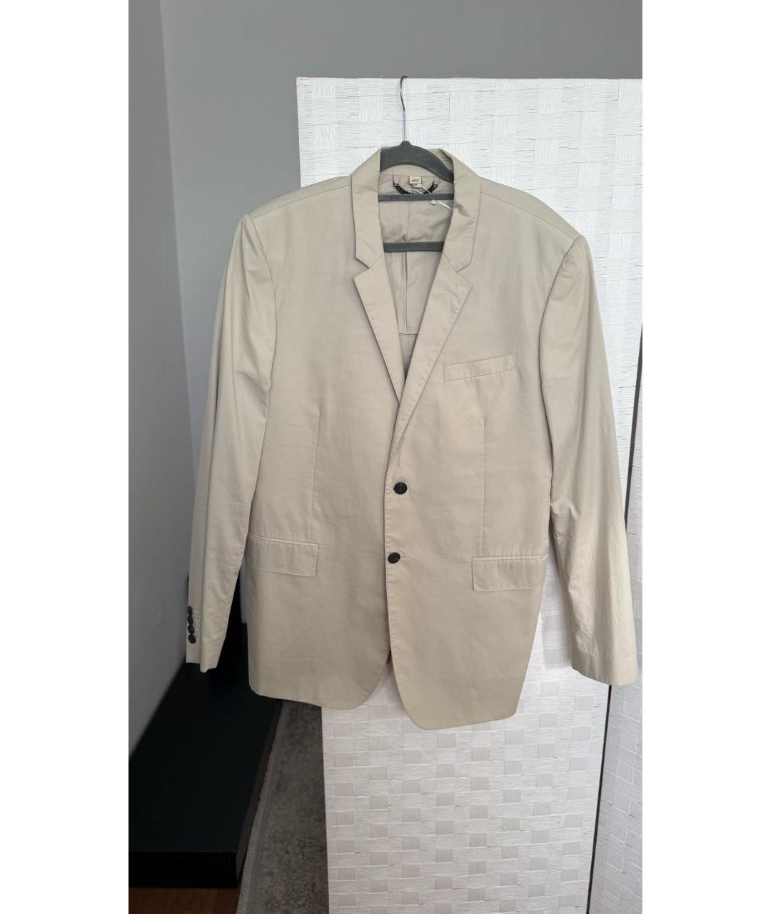 BURBERRY Бежевый хлопковый пиджак, фото 6