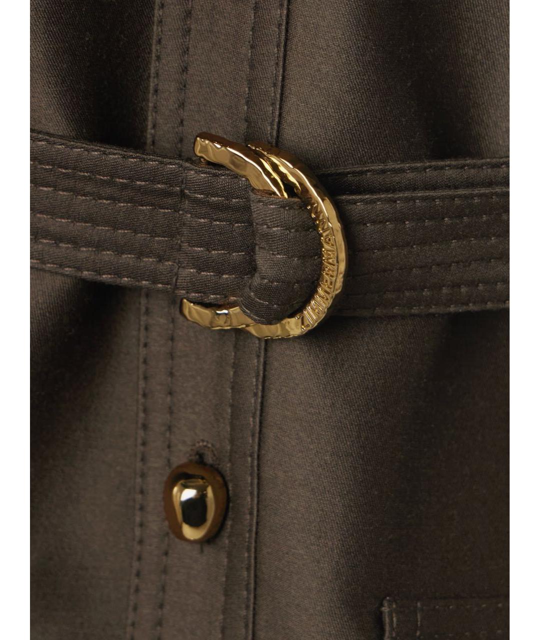 ZIMMERMANN Коричневый шерстяной жакет/пиджак, фото 7